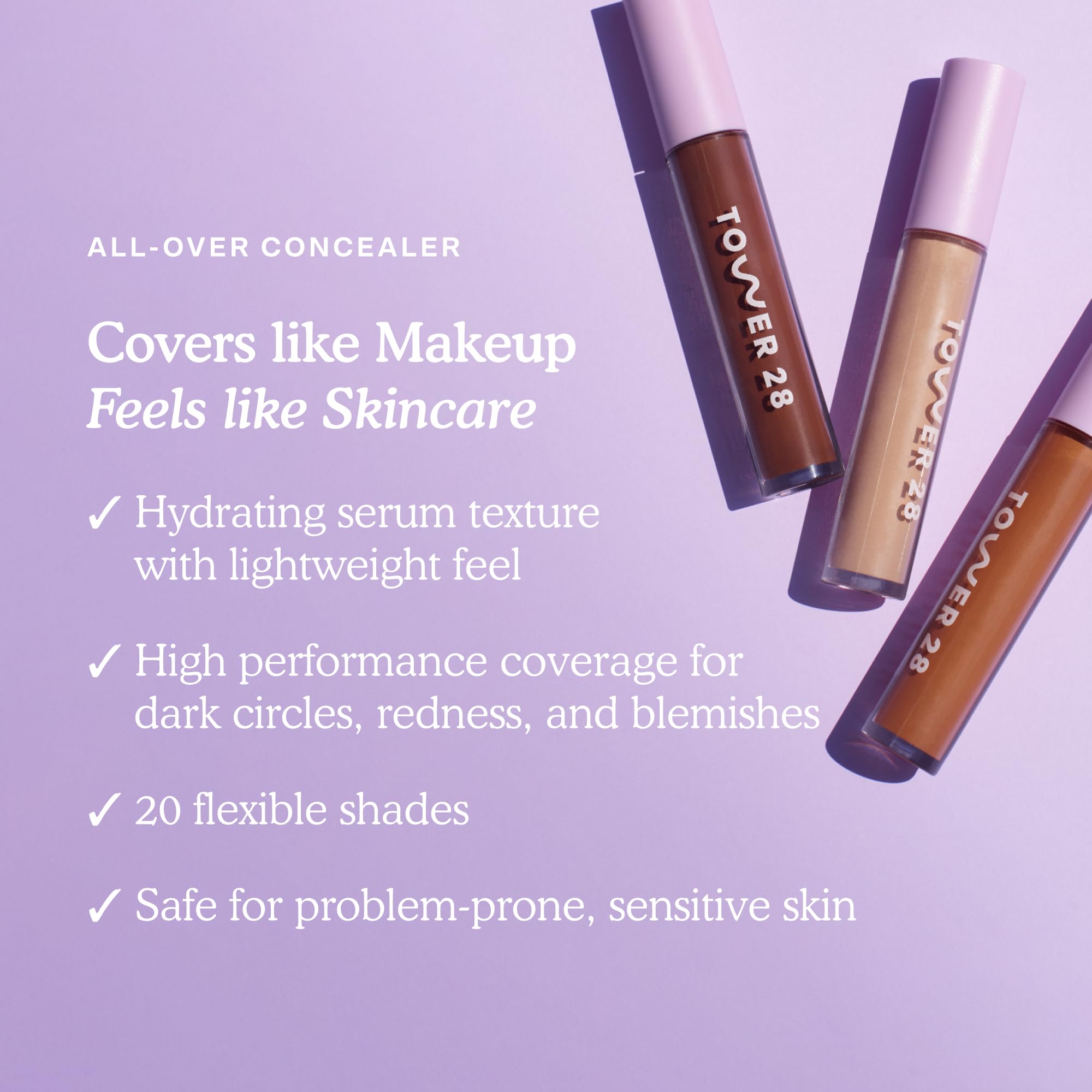 Tower 28 Swipe Serum Concealer in 3.0 + SunnyDays SPF 30 Tinted Moisturizer in 13 - Hydrating Medium-Full Coverage Concealer + 2-in-1 Buildable Coverage Foundation + Mineral Sunscreen (2 Count) - Image 7